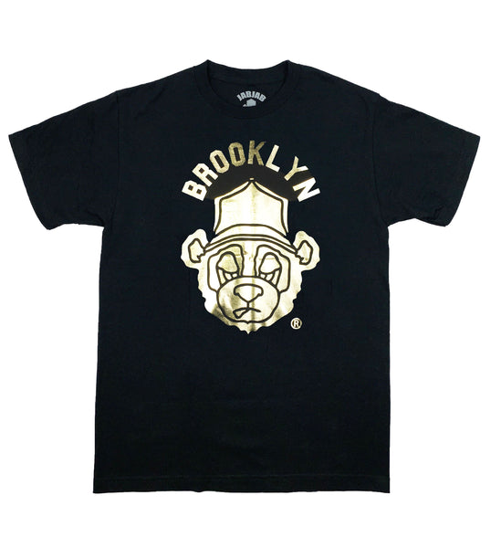 Gold foil brooklyn Bear logo 1 jabjabink